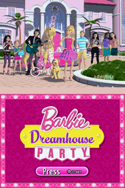 Barbie Dreamhouse Party (Nintendo DS) screenshot: Title Screen