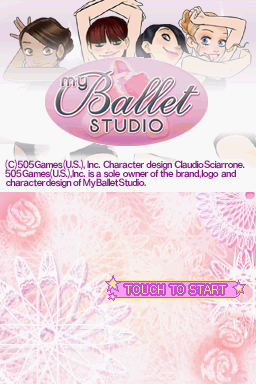 My Ballet Studio (Nintendo DS) screenshot: Title Screen (US)