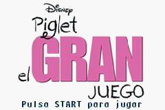 Piglet's Big Game (Game Boy Advance) screenshot: Spanish title screen