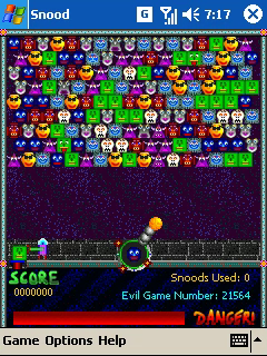Snood (Windows Mobile) screenshot: An evil level