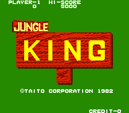 Jungle Hunt (Arcade) screenshot: The title screen (Japanese release)