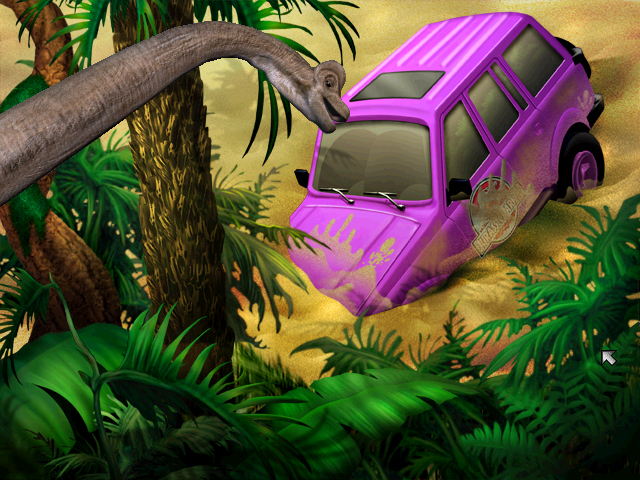 Jurassic Park III: Danger Zone! (Windows) screenshot: That great moment when your opponent is in trouble...