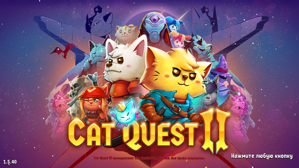 Cat Quest II (Windows) screenshot: Title screen
