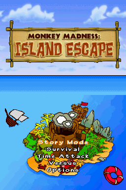 Monkey Madness: Island Escape (Nintendo DS) screenshot: Title screen