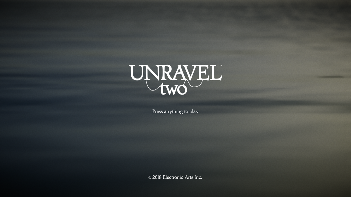 Unravel Two (Windows) screenshot: Title screen