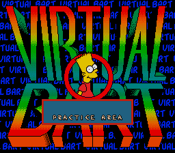 Virtual Bart (Genesis) screenshot: Title