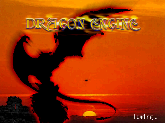 Dragon Engine (DOS) screenshot: Title screen.