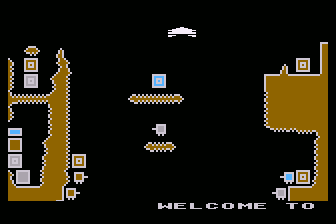 Firefleet (Atari 8-bit) screenshot: Starting my Descent