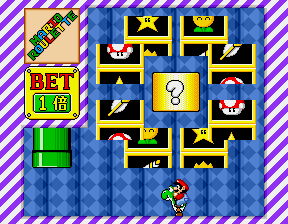 Mario Roulette (Arcade) screenshot: I'm taking my chances...