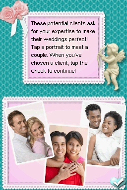 Dream Day Wedding Destinations (Nintendo DS) screenshot: Clients