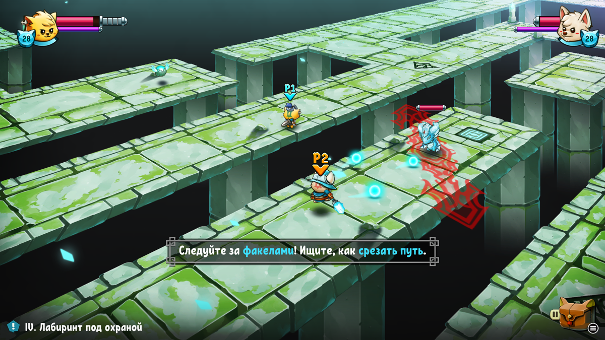Cat Quest II (Windows) screenshot: Some ruins are like little labyrinths