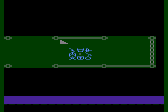 Creepers (Atari 8-bit) screenshot: By the Staircase