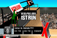 ESPN X Games Skateboarding (Game Boy Advance) screenshot: 1st Run