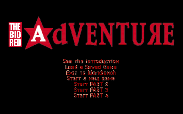 The Big Red Adventure (Amiga) screenshot: Title screen