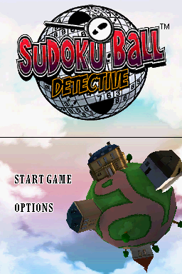 Sudoku Ball Detective (Nintendo DS) screenshot: Title Screen / Main Menu