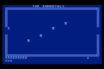Nazz (Atari 8-bit) screenshot: Avoid the Immortals
