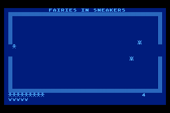 Nazz (Atari 8-bit) screenshot: Fairies