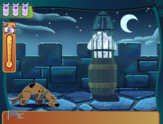 Scooby-Doo and the Creepy Castle (Browser) screenshot: This time he's locked for good.