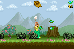 Barbie in The 12 Dancing Princesses (Game Boy Advance) screenshot: Butterfly Catch 1
