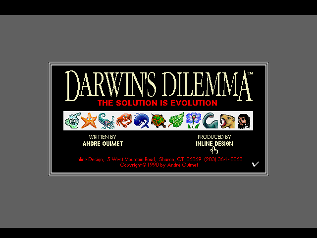 Darwin's Dilemma (FM Towns) screenshot: Title screen