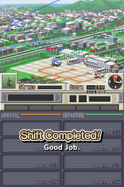 Air Traffic Chaos (Nintendo DS) screenshot: Shift Completed