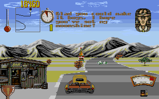 Moonshine Racers (Amiga) screenshot: Successfully delivered the moonshine.