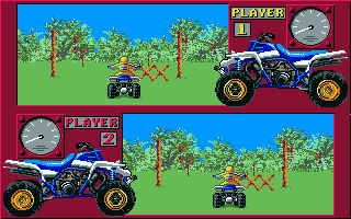 Iron Trackers (Amiga) screenshot: This level is a jungle.