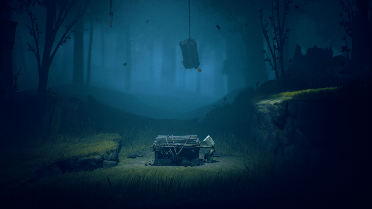 Little Nightmares II (Windows) screenshot: Mono can move crates and other similar objects to solve environmental puzzles