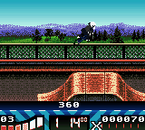 Road Champs: BXS Stunt Biking (Game Boy Color) screenshot: 360 flip