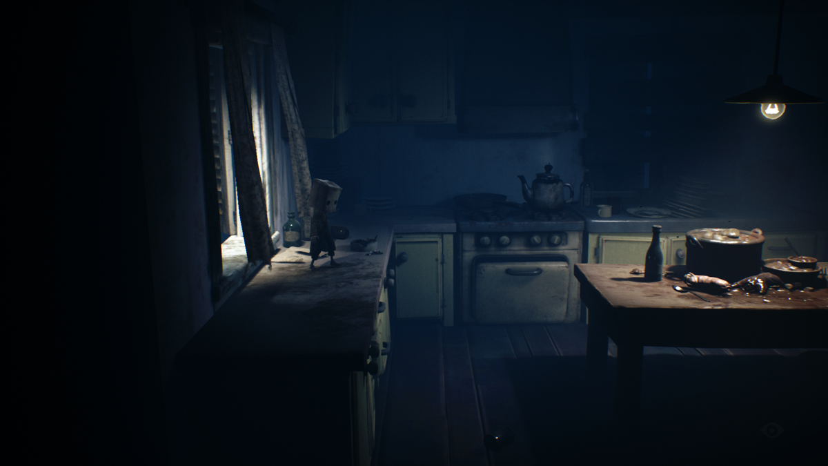 Little Nightmares II (Windows) screenshot: Someone's messy kitchen