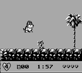 We're Back! (Game Boy) screenshot: Our hero... jumps...