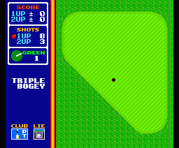 Hole in One Special (MSX) screenshot: Triple bogey