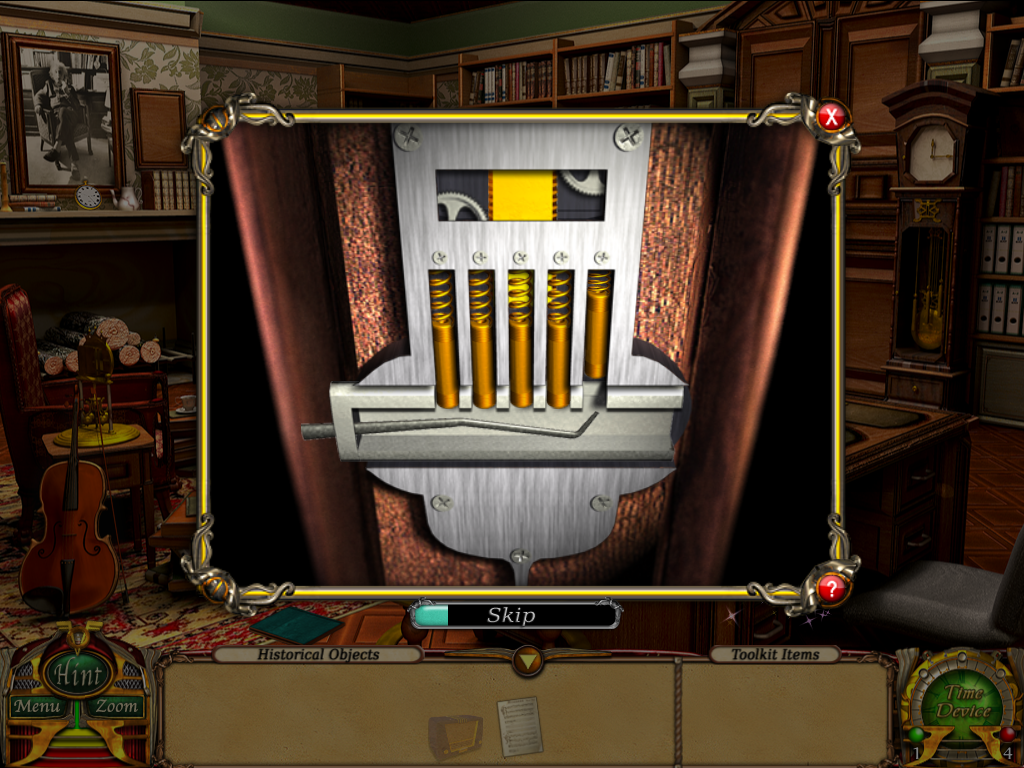 Flux Family Secrets: The Ripple Effect (Windows) screenshot: Lock-picking puzzle