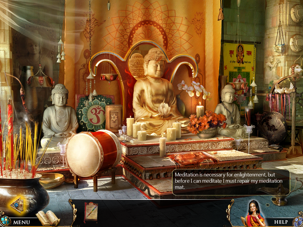 Reincarnations: Awakening (Windows) screenshot: Buddhist temple