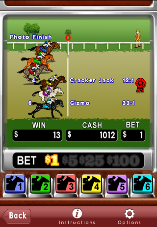 Astraware Casino (iPhone) screenshot: Derby