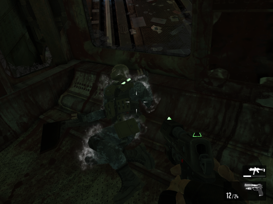 F.3.A.R. (Windows) screenshot: Touch certain bodies to gain points