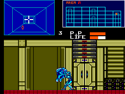Cyborg Hunter (SEGA Master System) screenshot: A smaller yōma attacks