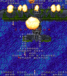 Sky Soldiers (Arcade) screenshot: I lost all my lives. 10 seconds left to insert a new (virtual) coin.