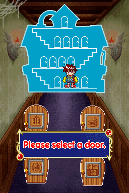 O.M.G. 26 - Our Mini Games (Nintendo DS) screenshot: Please select a door