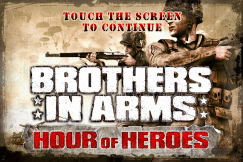 Brothers in Arms DS (iPhone) screenshot: Title screen