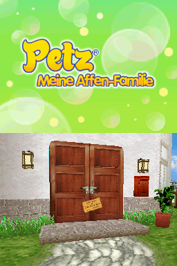 Petz: Monkeyz House (Nintendo DS) screenshot: German Title Screen