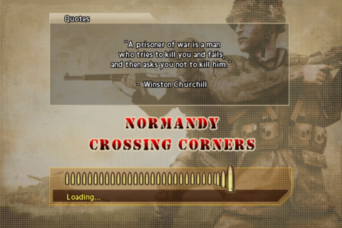 Brothers in Arms DS (iPhone) screenshot: Loading screen