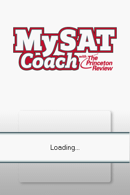 My SAT Coach (Nintendo DS) screenshot: Title screen