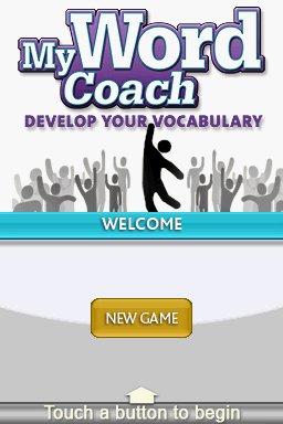 My Word Coach (Nintendo DS) screenshot: Title screen (EU)