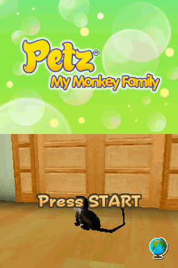 Petz: Monkeyz House (Nintendo DS) screenshot: EU Title Screen