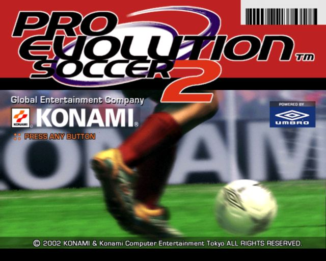 World Soccer: Winning Eleven 6 International (PlayStation 2) screenshot: The game's start screen