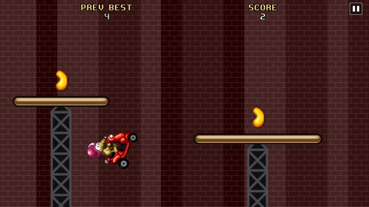 Rat on the Run (Android) screenshot: All fall down