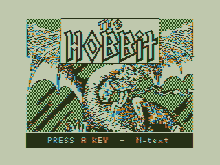 The Hobbit (TRS-80 CoCo) screenshot: Title Screen