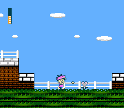 Jumpin' Kid: Jack to Mame no Ki Monogatari (NES) screenshot: Stage 1