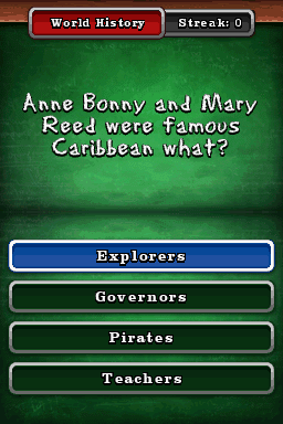 Are You Smarter Than A 5th Grader?: Back To School (Nintendo DS) screenshot: Question